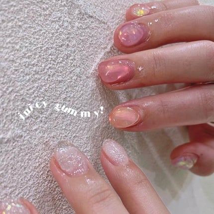 #うるうるネイル,#ぷっくりネイル,#ぷくぷくネイル,#カラフルネイルのネイルデザイン