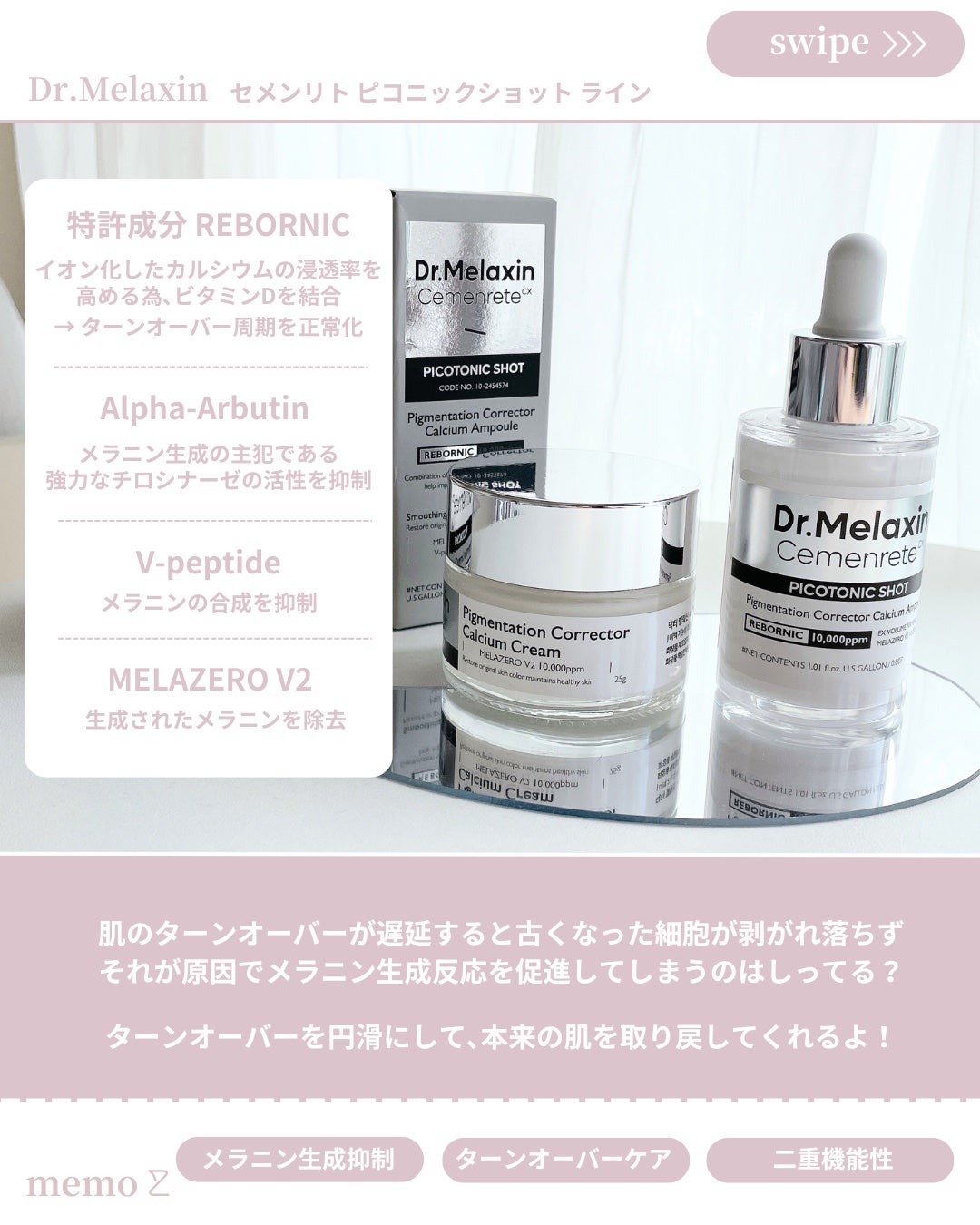セメンリトピコトニックショットアンプル/Dr.Melaxin/美容液を使ったクチコミ(2枚目)