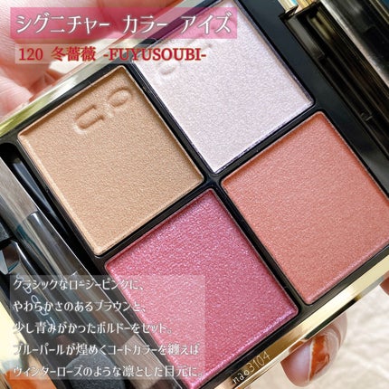 シグニチャー カラー アイズ 120 冬薔薇 -FUYUSOUBI/SUQQU/アイシャドウパレットを使ったクチコミ(2枚目)