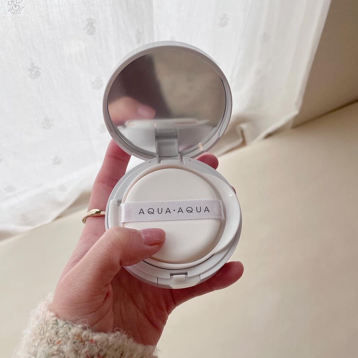 オーガニッククッションコンパクト/アクア・アクア/クッションファンデーションを使ったクチコミ(2枚目)