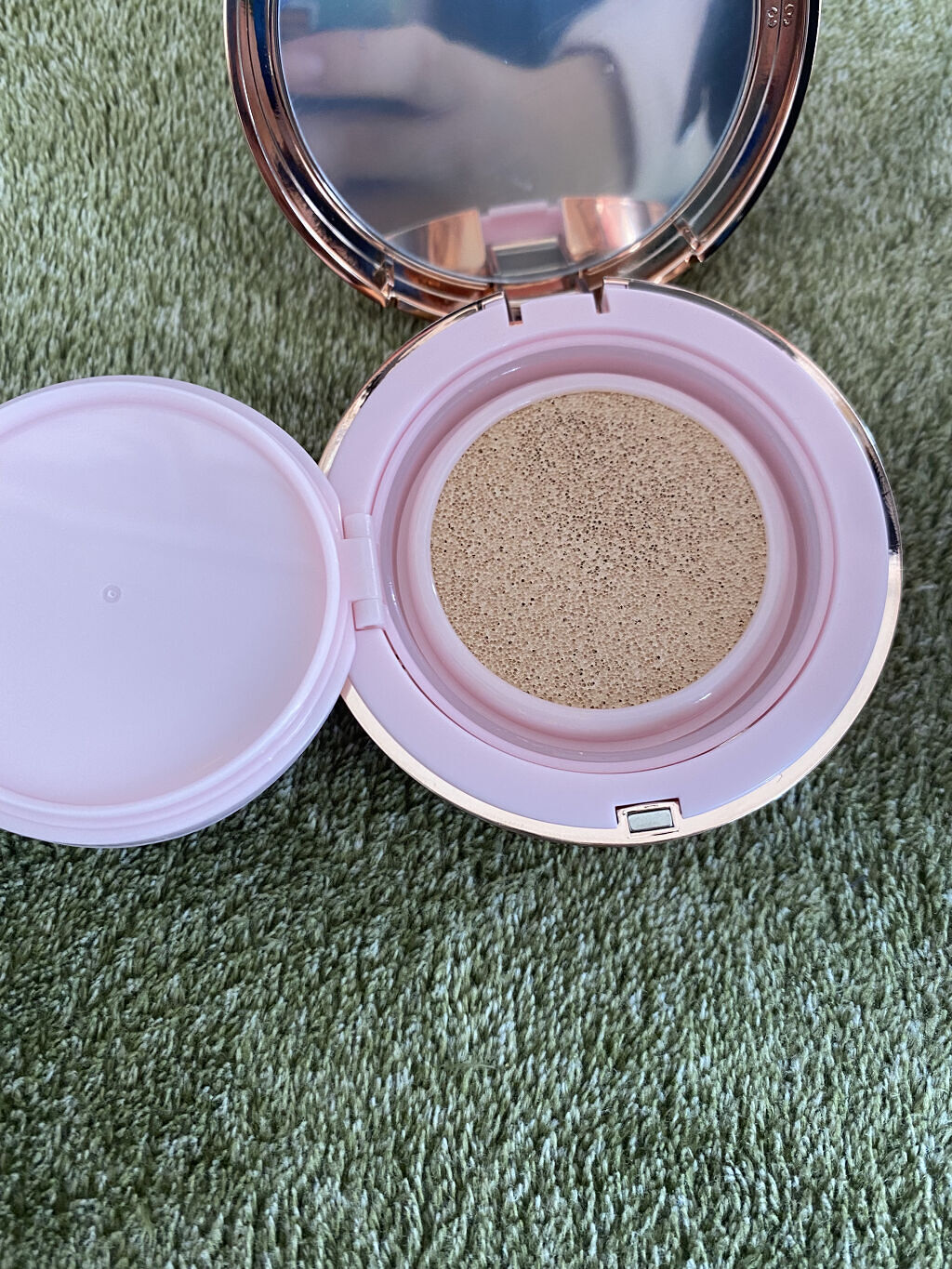 ピンクティーツリーカバークッション/APLIN/クッションファンデーションを使ったクチコミ（3枚目）