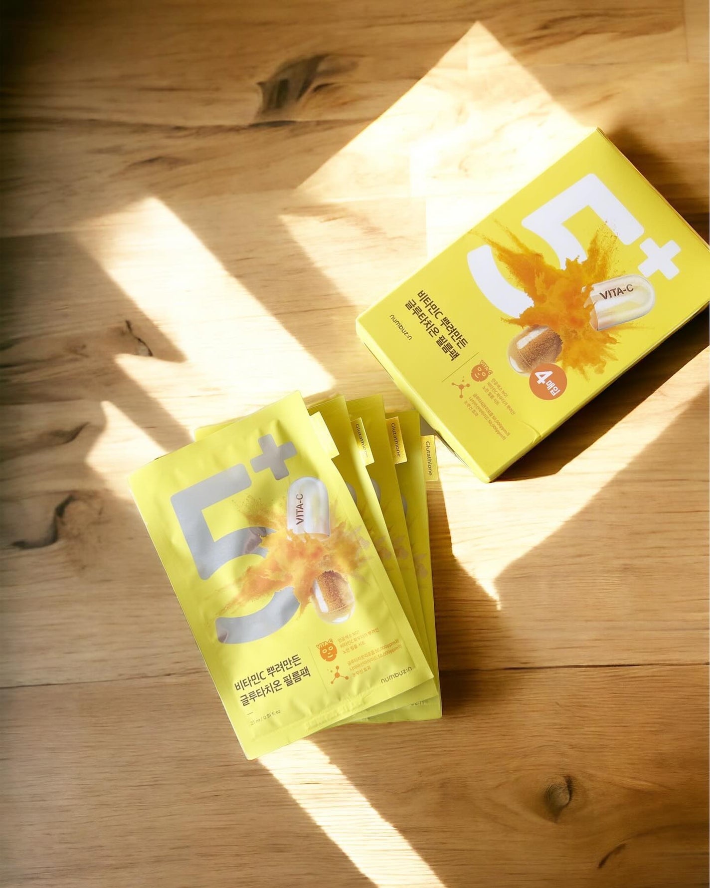 5番 白玉グルタチオンCふりかけマスク/numbuzin/シートマスク・パックを使ったクチコミ(1枚目)