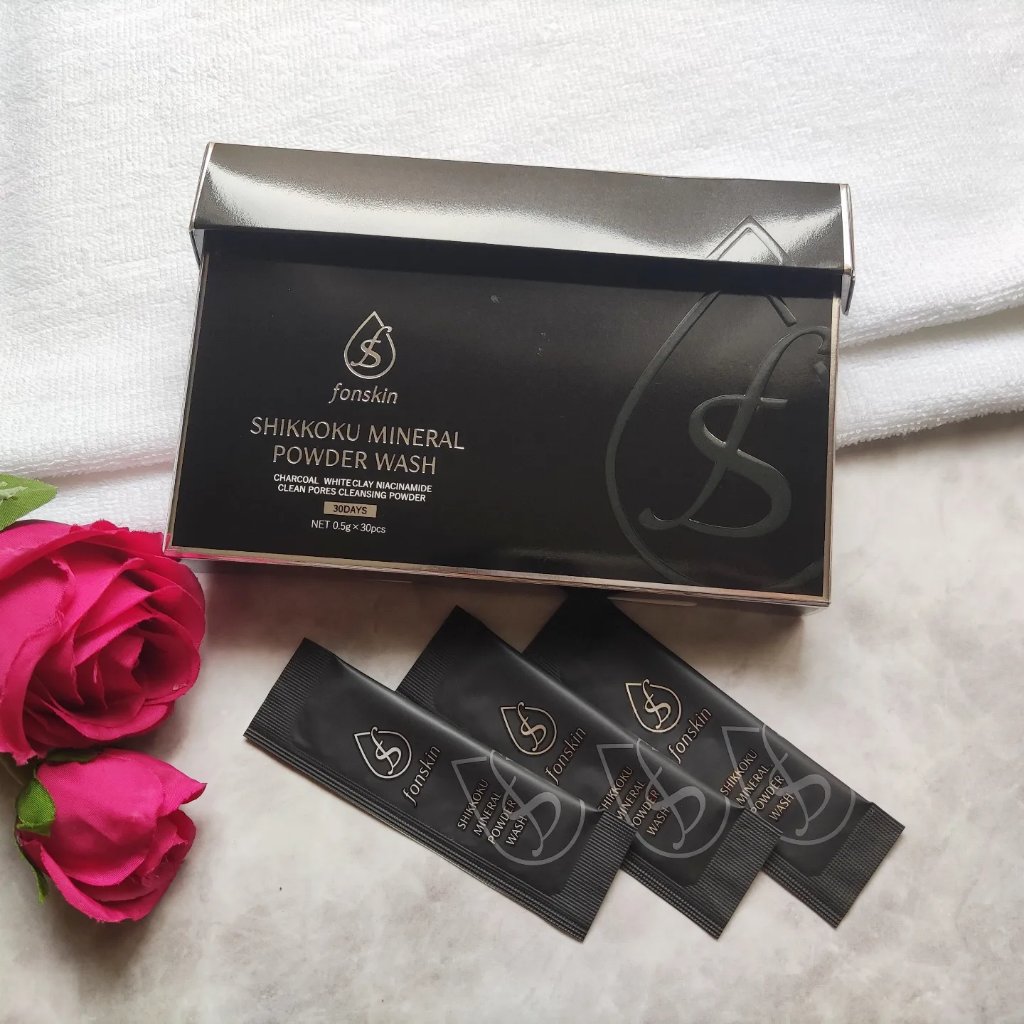 漆黒ミネラルパウダーウォッシュ/fonskin/洗顔パウダーを使ったクチコミ（1枚目）