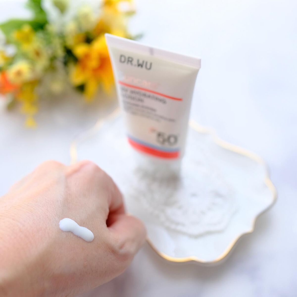 サンスクリーン+  モイスト日焼け止め＜日焼け止め＞/DR.WU/日焼け止めクリームを使ったクチコミ（2枚目）