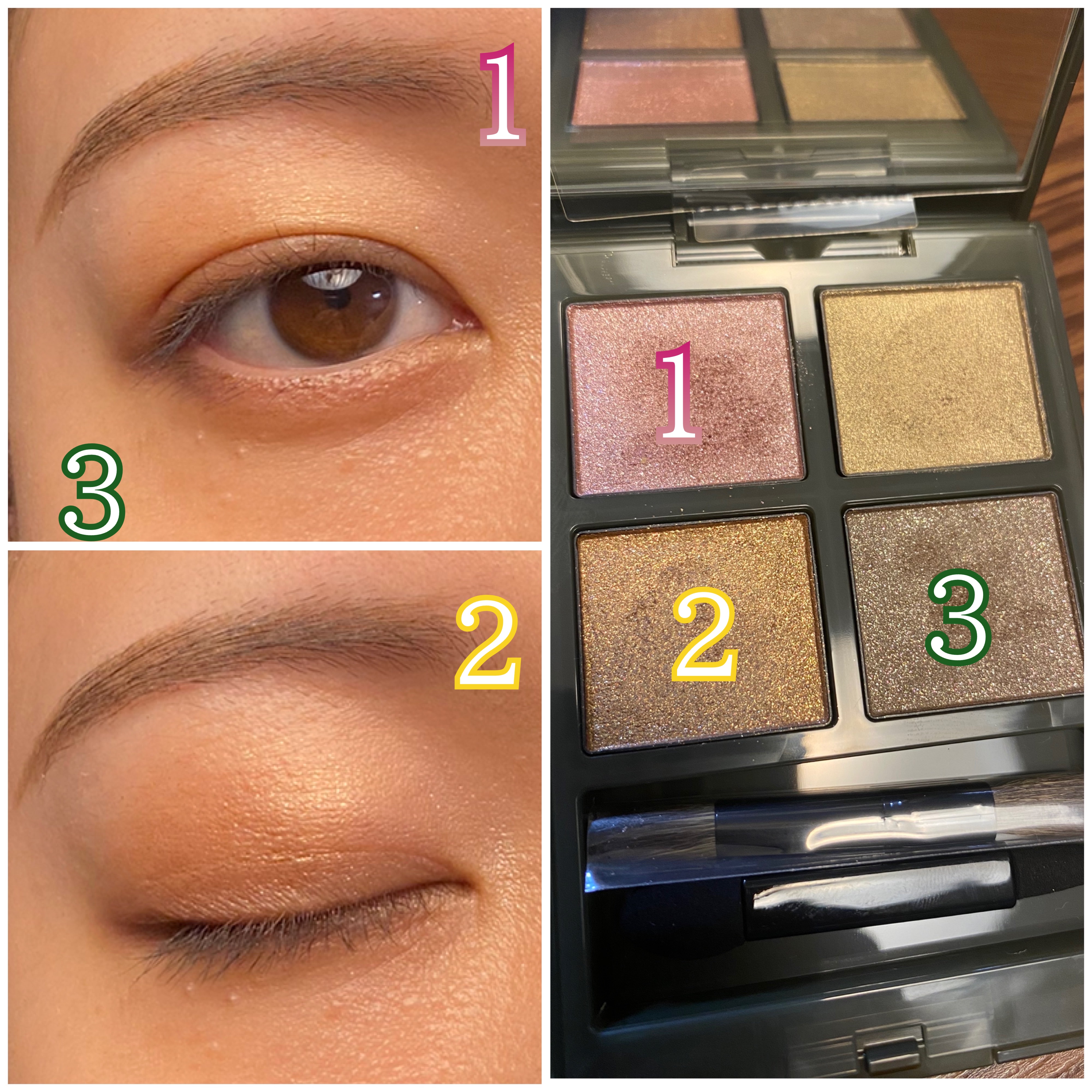 アディクション ホリデーアディクション アイシャドウ パレット + “スルー ザ グラス” 102 Antique Glass/ADDICTION/アイシャドウパレットを使ったクチコミ（2枚目）