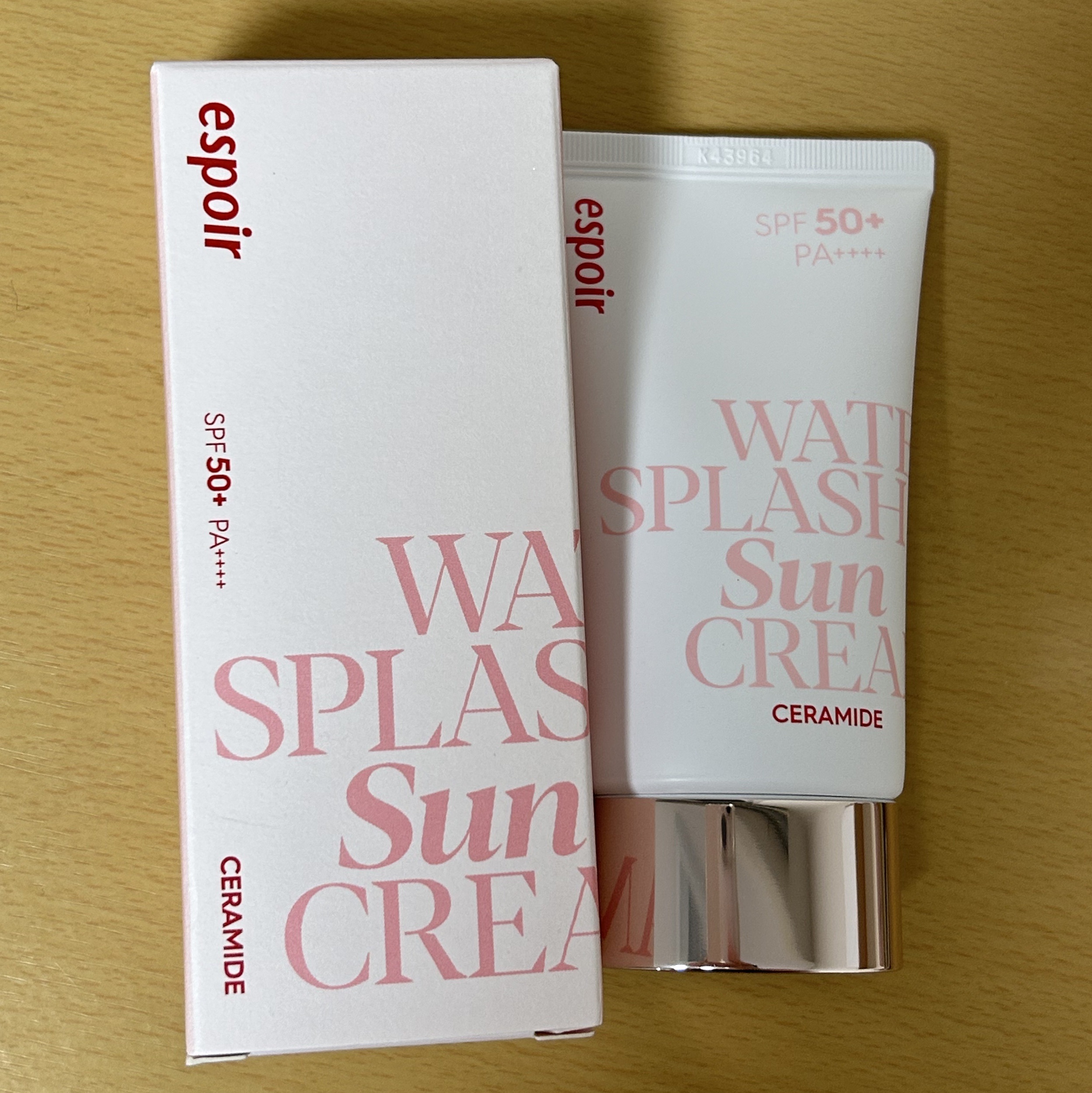 ウォータースプラッシュサンクリーム セラミド/espoir/日焼け止めクリームを使ったクチコミ（1枚目）