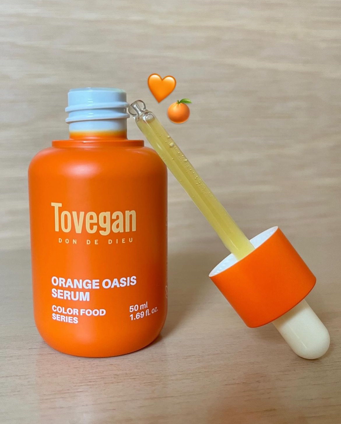 カラーフードシリーズオレンジオアシスセラム/Tovegan/美容液を使ったクチコミ（1枚目）