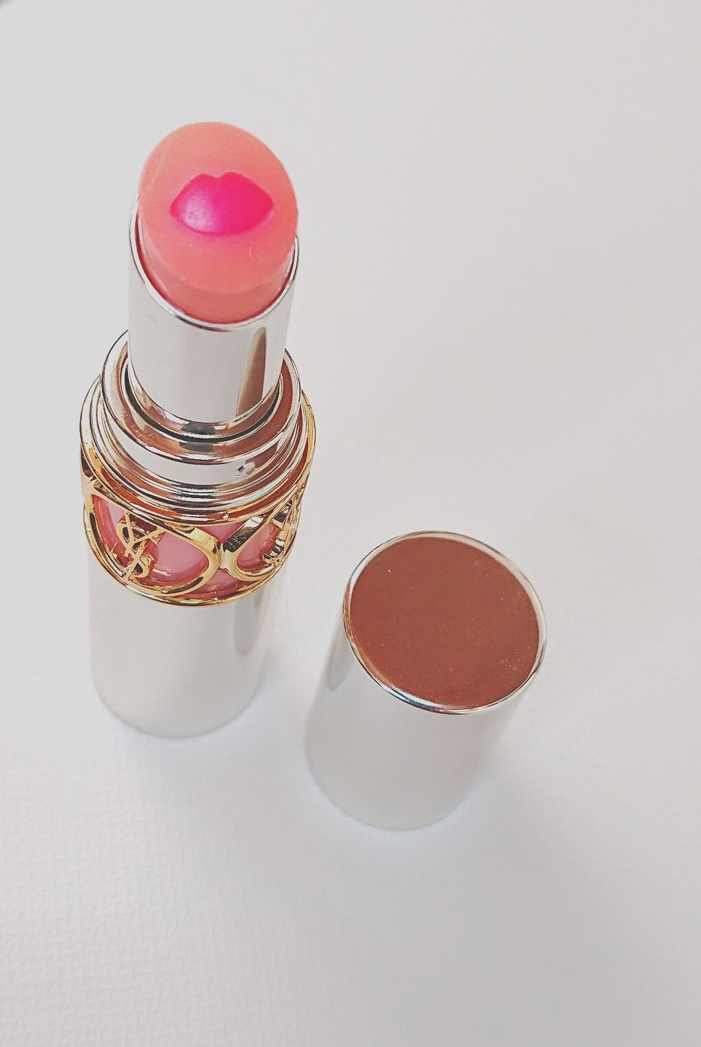 ヴォリュプテ ティントインバーム No.3 コールミーローズ/YVES SAINT LAURENT BEAUTE/口紅を使ったクチコミ（1枚目）