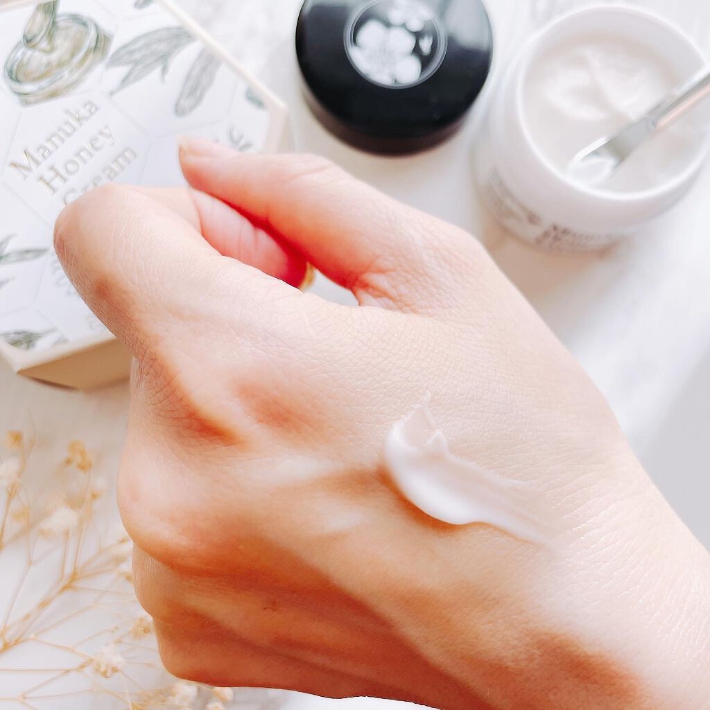 マヌカハニー クリーム/アピセラピーコスメティクス/フェイスクリームを使ったクチコミ(4枚目)