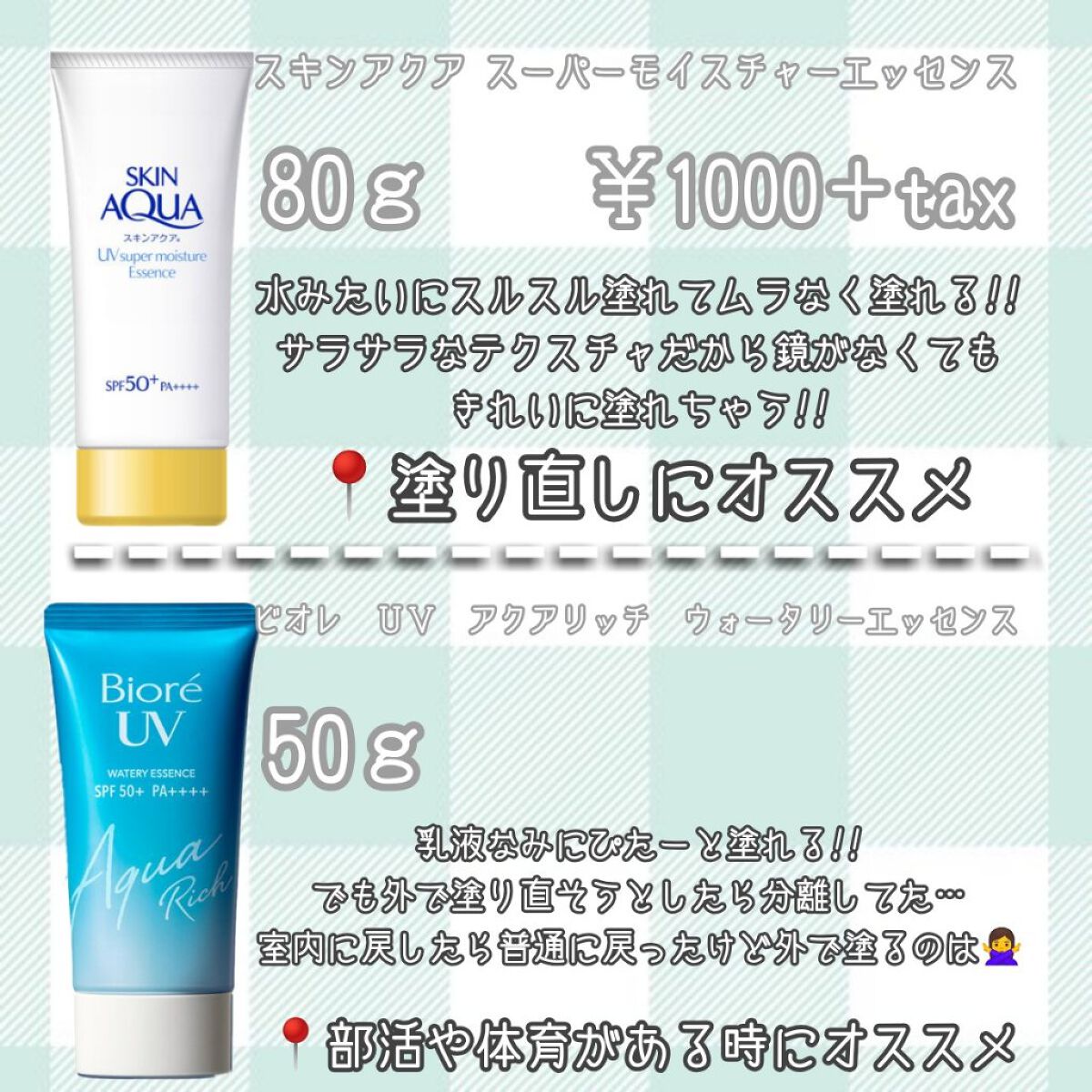 スーパーモイスチャーエッセンス/スキンアクア/日焼け止め・UVケアを使ったクチコミ(3枚目)