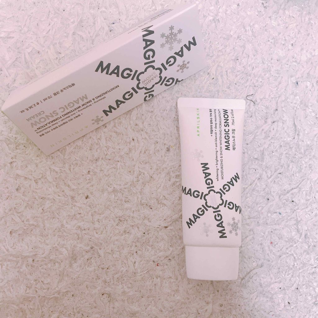 MAGIC SNOW CREAM/APRILSKIN/フェイスクリームを使ったクチコミ（1枚目）