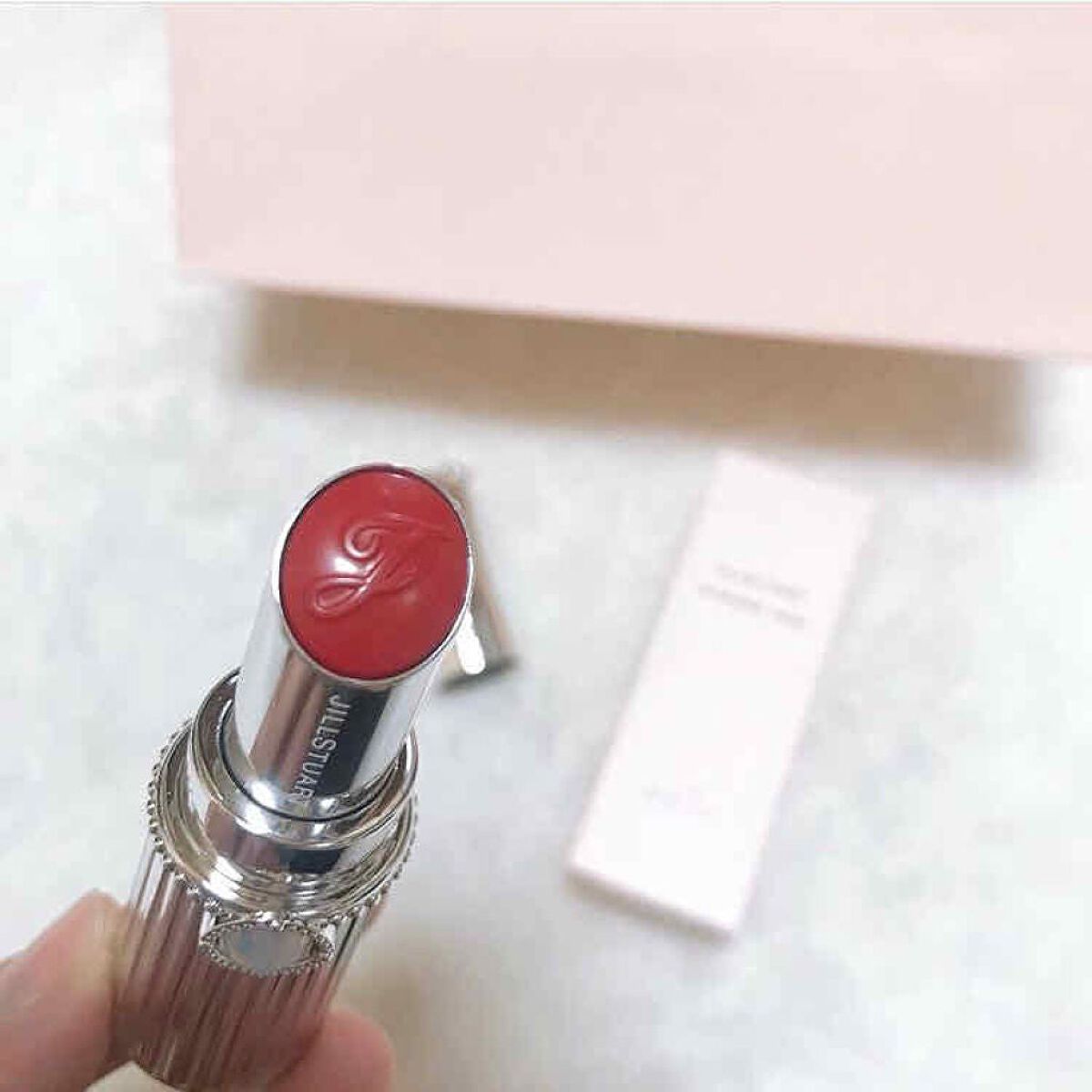 ジルスチュアート リップブロッサム ベルベット 01 romantic camellia