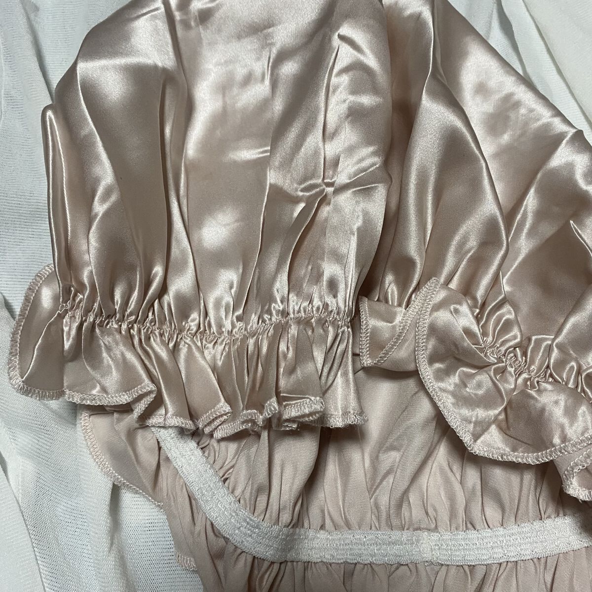 シルク ナイトキャップ（ゴム紐）/COCOSILK/ヘアケアグッズを使ったクチコミ（2枚目）