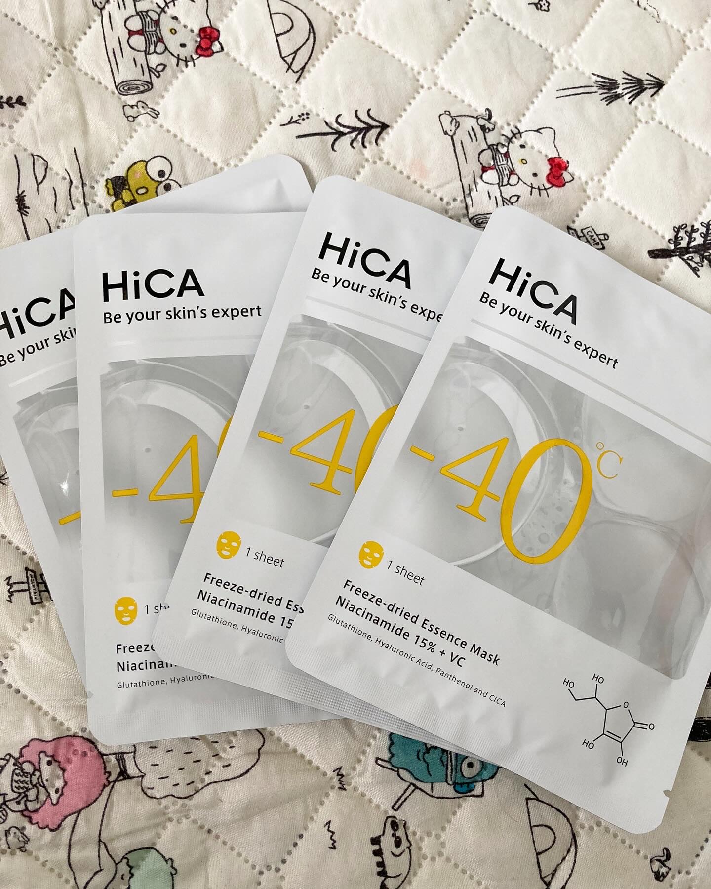 HiCA フリーズドライエッセンスマスク ナイアシンアミド15%+VC/HiCA/シートマスク・パックを使ったクチコミ（2枚目）