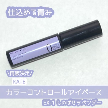 ケイト カラーコントロールアイベース/KATE/アイシャドウベースを使ったクチコミ(1枚目)