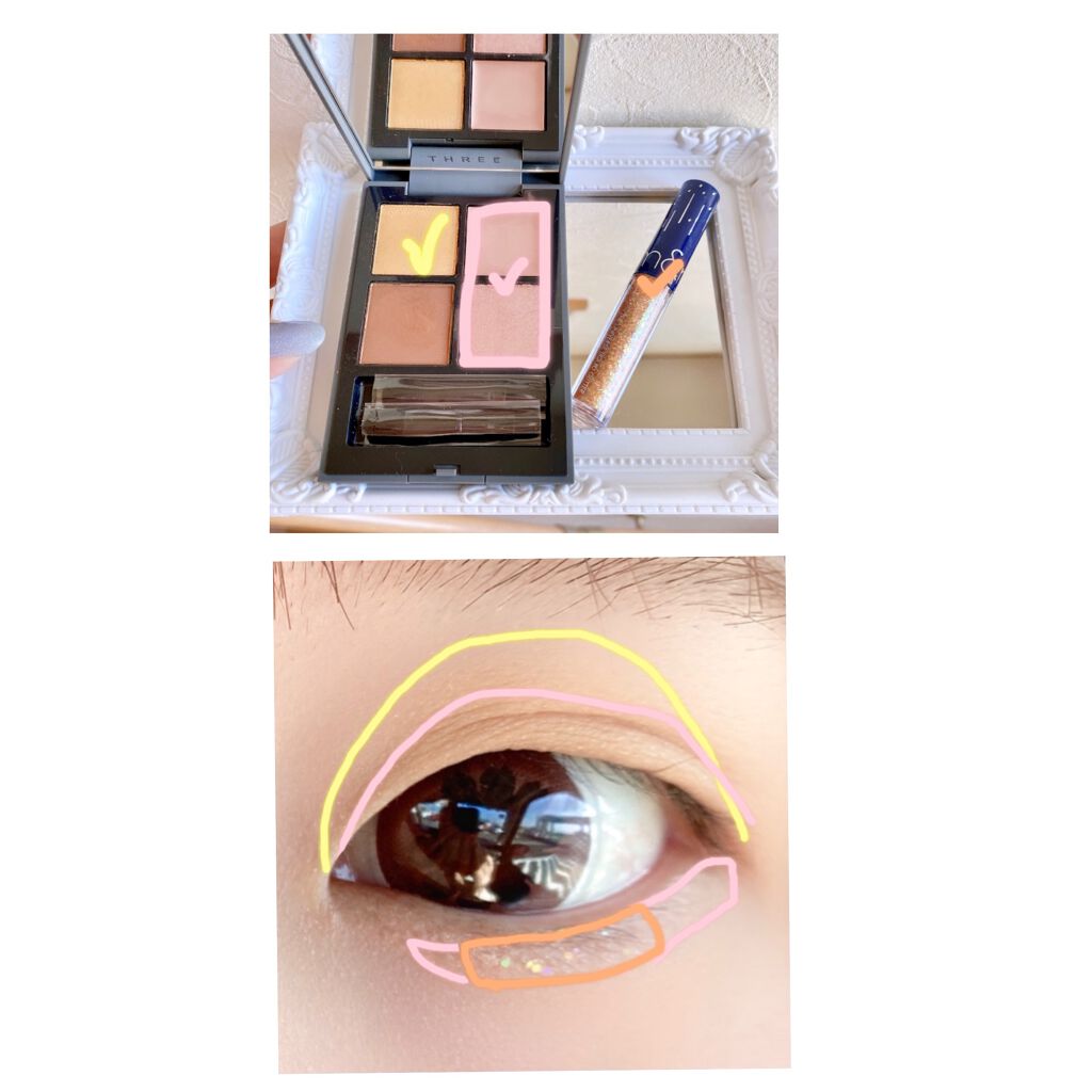 ディメンショナルビジョンアイパレット/THREE/アイシャドウパレットを使ったクチコミ（3枚目）