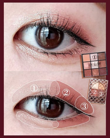 UR GLAM　BLOOMING EYE COLOR PALETTE/U R GLAM/アイシャドウパレットを使ったクチコミ（2枚目）