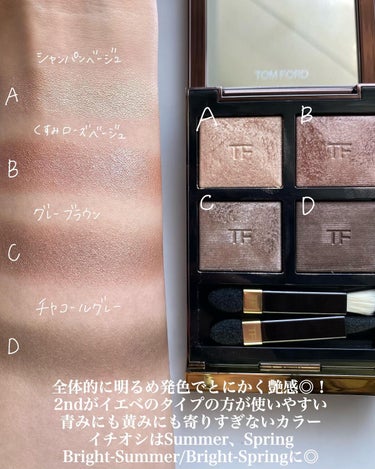 アイ カラー クォード 3A ヌード ディップ/TOM FORD BEAUTY/パウダーアイシャドウを使ったクチコミ（3枚目）