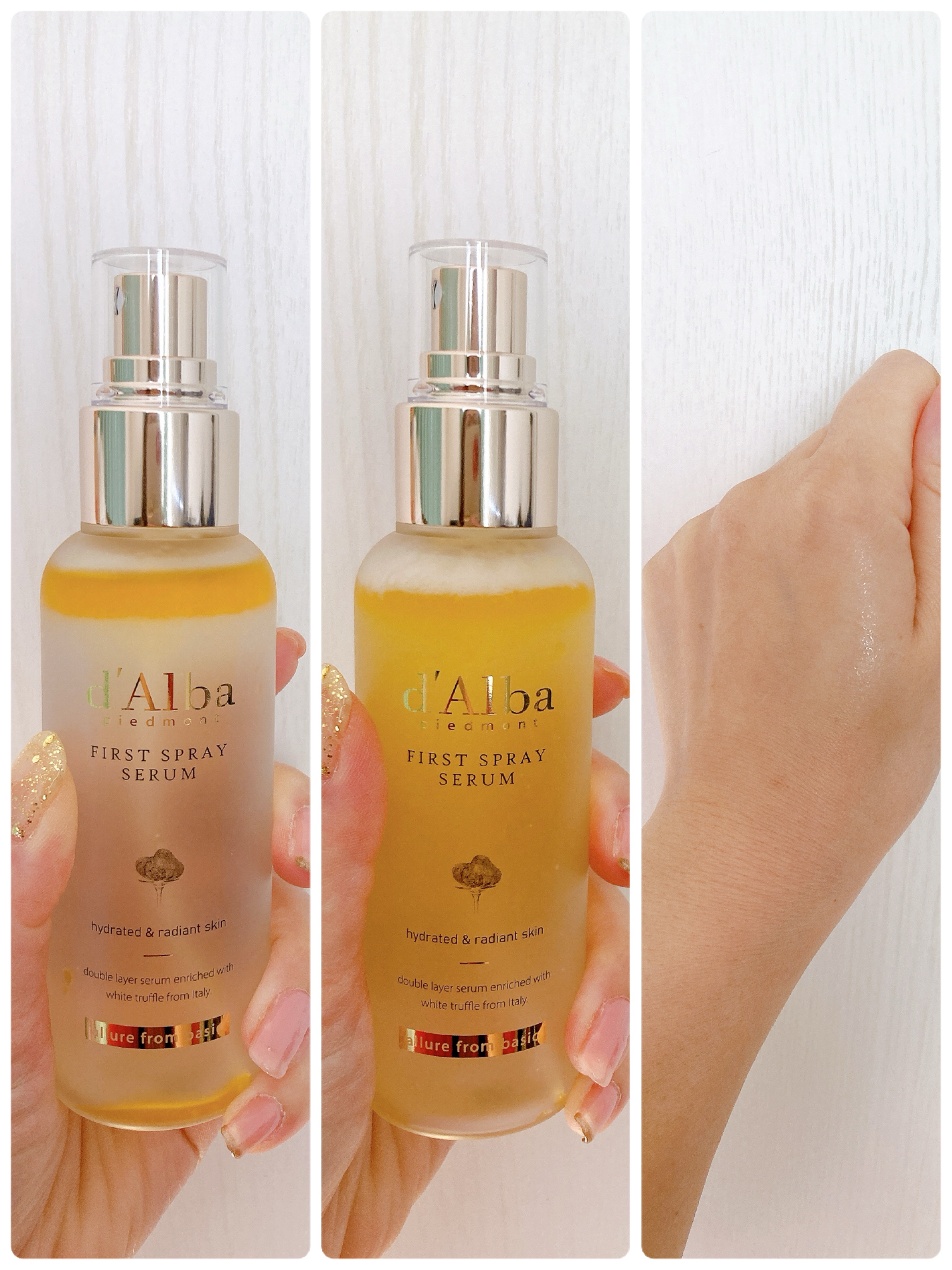 ダルバ ホワイトトリュフファーストスプレーセラム/ダルバ/ミスト状化粧水を使ったクチコミ（3枚目）