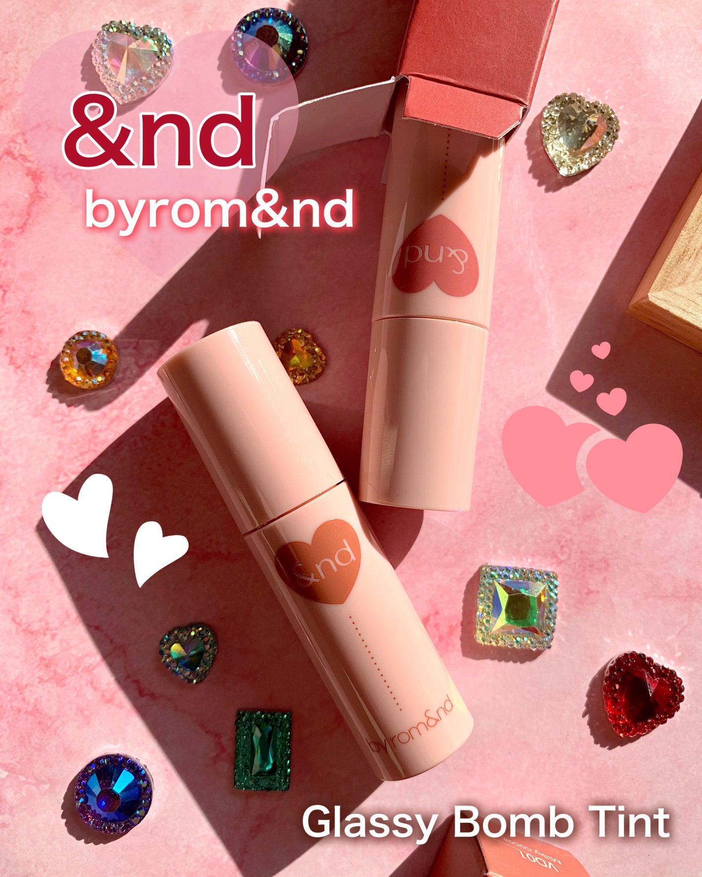 アンドバイロムアンド グラッシーボムティント/&nd by rom&nd/リップティントを使ったクチコミ(1枚目)