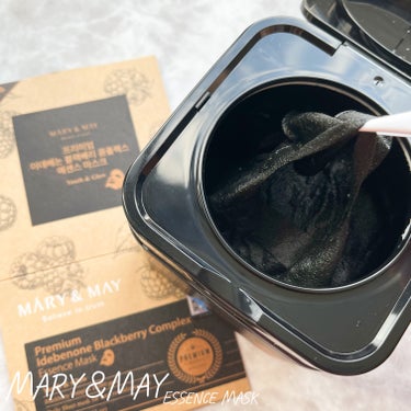 プレミアムイデベノンブラックベリーコンプレックスアンプルマスク/MARY&MAY/シートマスク・パックを使ったクチコミ（4枚目）