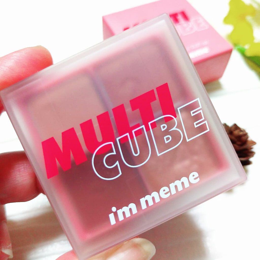 マルチキューブ 004 グラムローズ/i’m meme/アイシャドウパレットを使ったクチコミ（2枚目）