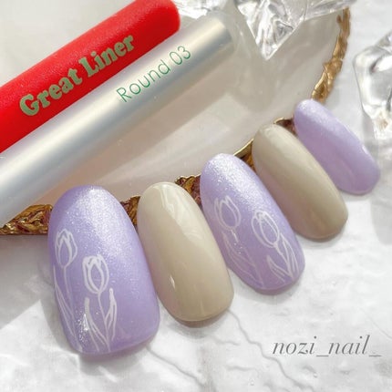 ジェルネイルブラシ Round 03/CON'CELECT/ネイル用品を使ったクチコミ(1枚目)