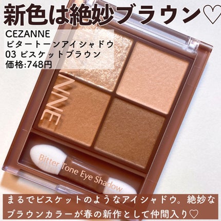 ビタートーンアイシャドウ/CEZANNE/パウダーアイシャドウを使ったクチコミ(2枚目)
