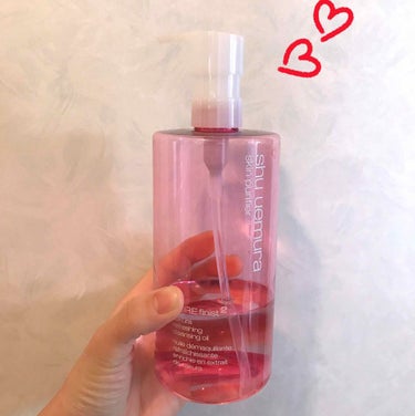 shu uemura フレッシュ クリア サクラ クレンジング オイルのクチコミ「使いさし画像ですみません😭

このクレンジングに感動したのは何と言っても汚れがしっかり落ちると.....」（1枚目）