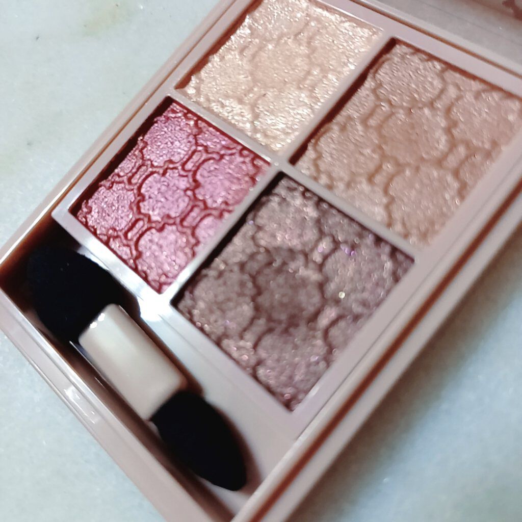 グロッシーリッチ アイズ N PK-10 カームピンク系(限定色)/Visée/アイシャドウパレットを使ったクチコミ（3枚目）
