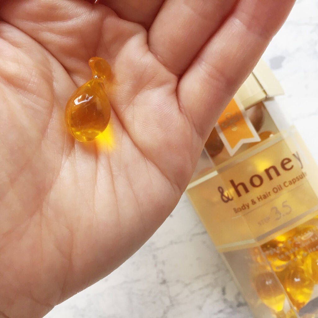 ボディ&ヘア オイルカプセル 3.5/&honey/ヘアオイルを使ったクチコミ(1枚目)