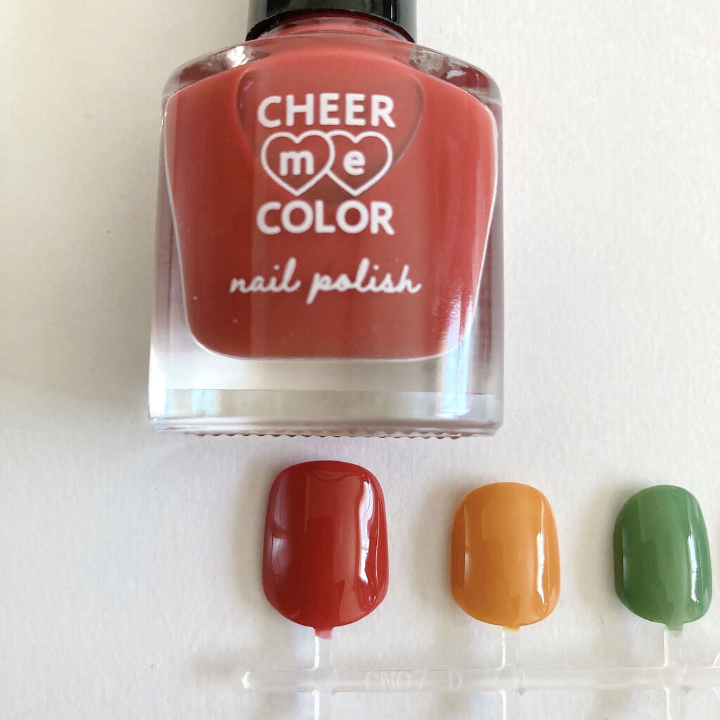 CHEER me COLOR ネイルポリッシュ/セリア/マニキュアを使ったクチコミ（3枚目）