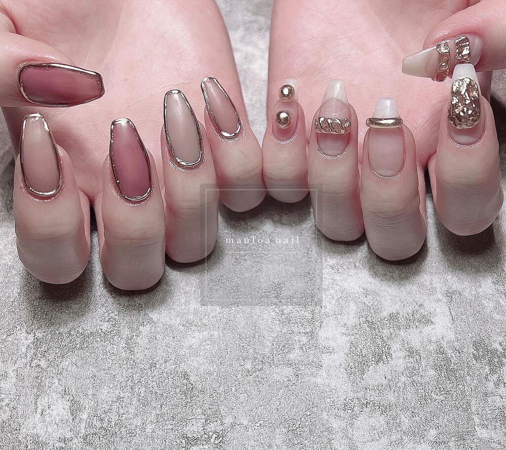 mauloa_nail on LIPS 「・💗💗💗・ネイルやり方動画fantistにて多数更新してます☺..」(1枚目)