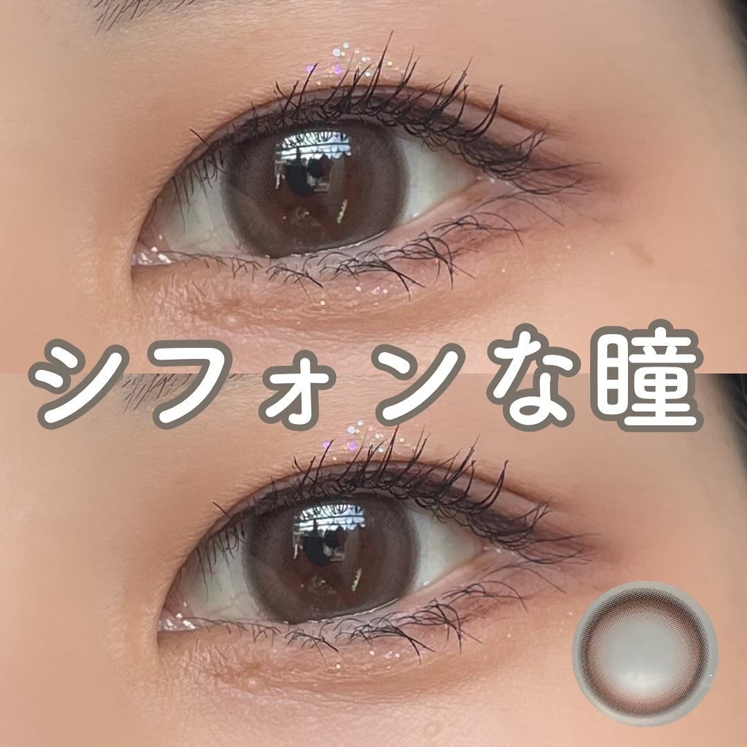chiffon/meilly/ワンデー(1DAY)カラコンを使ったクチコミ(1枚目)