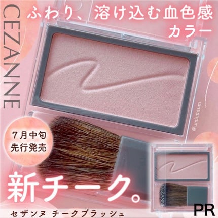 チークブラッシュ/CEZANNE/パウダーチークを使ったクチコミ(1枚目)