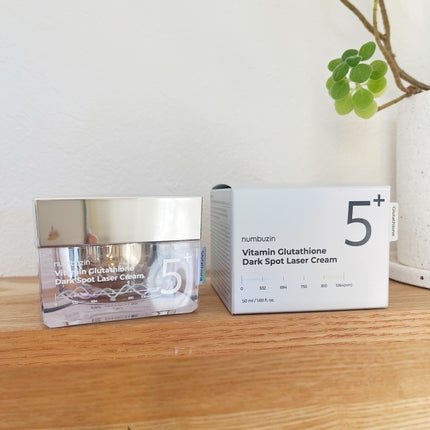 5番 白玉グルタチオンCメラゼロクリーム/numbuzin/フェイスクリームを使ったクチコミ(1枚目)