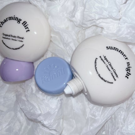 パフューマリー ハンド&ネイルクリーム チャーミングフラート 50ml/カミール/ハンドクリームを使ったクチコミ(2枚目)