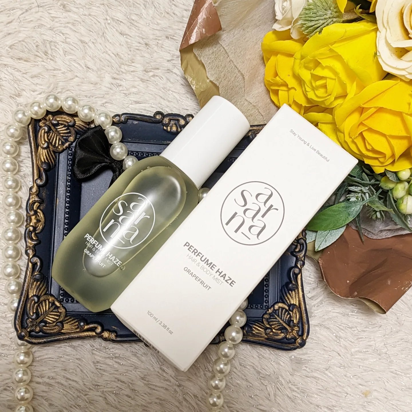 パフュームヘイズ ヘア&ボディミスト ピンクシー/SARANARA/ヘアミストを使ったクチコミ（2枚目）