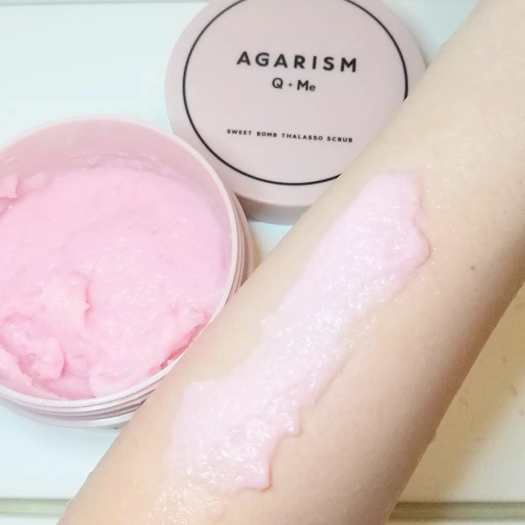 Q+Me スウィート ボム タラソ スクラブ/AGARISM/バスト・ヒップケアを使ったクチコミ（3枚目）
