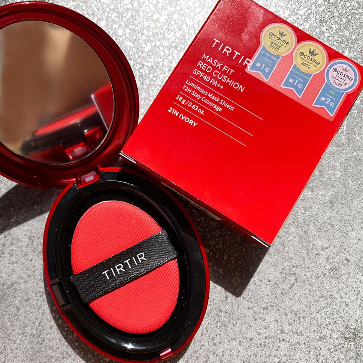 マスク フィット レッド クッション/TIRTIR(ティルティル)/クッションファンデーションを使ったクチコミ(4枚目)