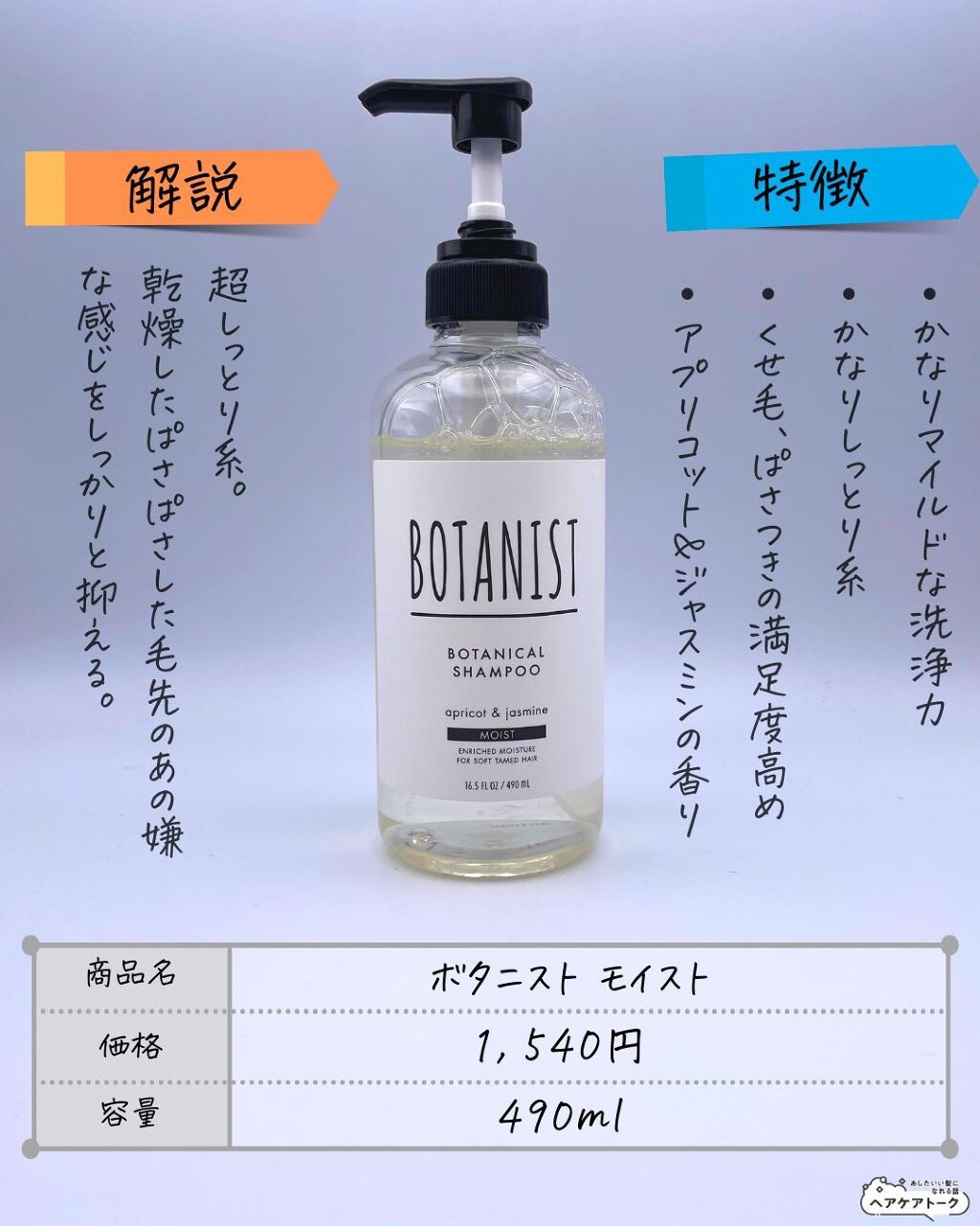 ディープモイスト シャンプー1.0／ヘアトリートメント2.0/&honey/市販シャンプーを使ったクチコミ（3枚目）