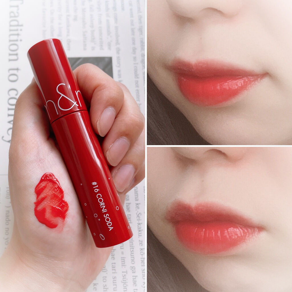 ジューシーラスティングティント/rom&nd/リップティントを使ったクチコミ（1枚目）