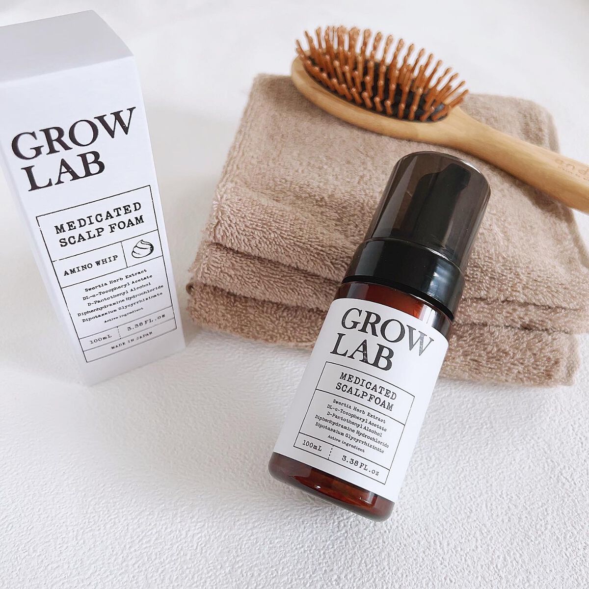 ブラシ付グロウラボGROW LAB メディケイテッドスカルプフォーム100ml | GROWLAB グロウラボ メディケイテッドスカルプフォーム 100ml