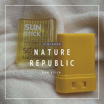 パウダリーUVアロエスティック SPF50+/PA++++/ネイチャーリパブリック/日焼け止めスティックを使ったクチコミ(1枚目)