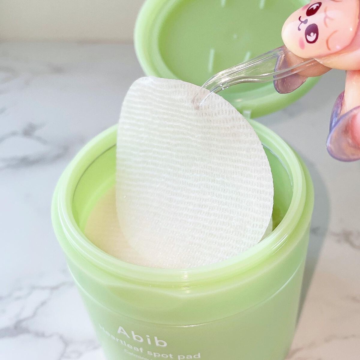 ドクダミカーミングタッチスポットパッド/Abib /トナーパッドを使ったクチコミ(3枚目)