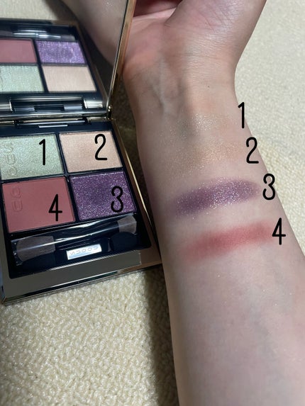 シグニチャー カラー アイズ 122 春風染 -HARUKAZEZOME/SUQQU/アイシャドウパレットを使ったクチコミ(3枚目)