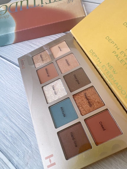 ニューデップスアイシャドウパレット/hince/アイシャドウパレットを使ったクチコミ(2枚目)