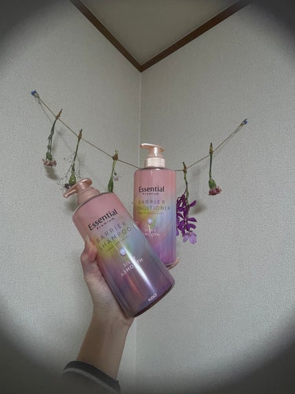 エッセンシャルプレミアム バリアシャンプー・コンディショナー シルキー&スムース/エッセンシャル/市販シャンプーを使ったクチコミ(1枚目)