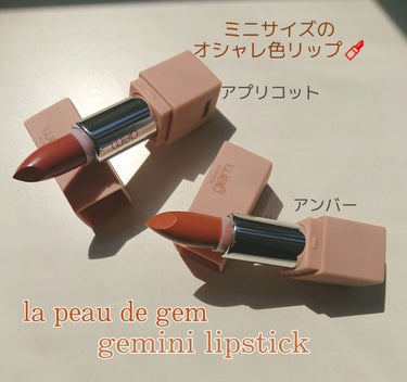 gemini lip stick/la peau de gem./口紅を使ったクチコミ（1枚目）