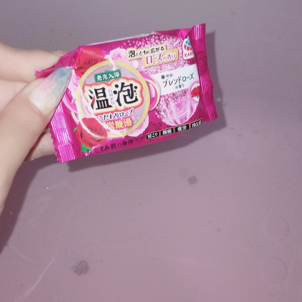 温泡 こだわりローズ/温泡/炭酸系入浴剤を使ったクチコミ(1枚目)